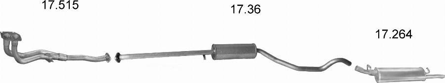 Edex 1278 - Система випуску ОГ autocars.com.ua