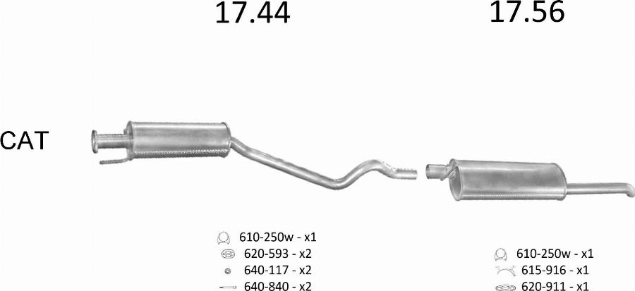 Edex 13.09 - Глушник вихлопних газів кінцевий autocars.com.ua