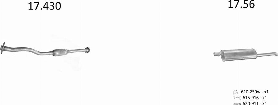 Edex 13.11 - Глушник вихлопних газів кінцевий autocars.com.ua