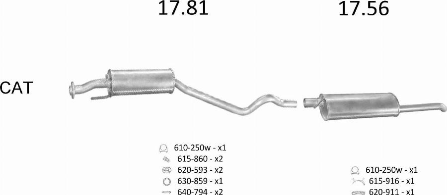 Edex 1314 - Система випуску ОГ autocars.com.ua