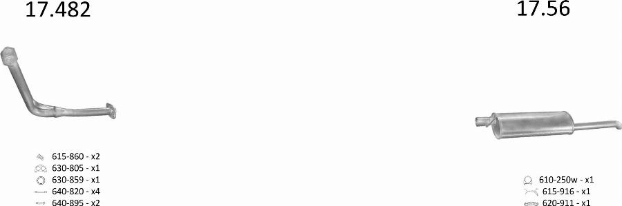 Edex 1328 - Система випуску ОГ autocars.com.ua