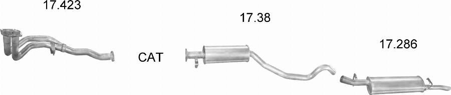 Edex 1338 - Система випуску ОГ autocars.com.ua