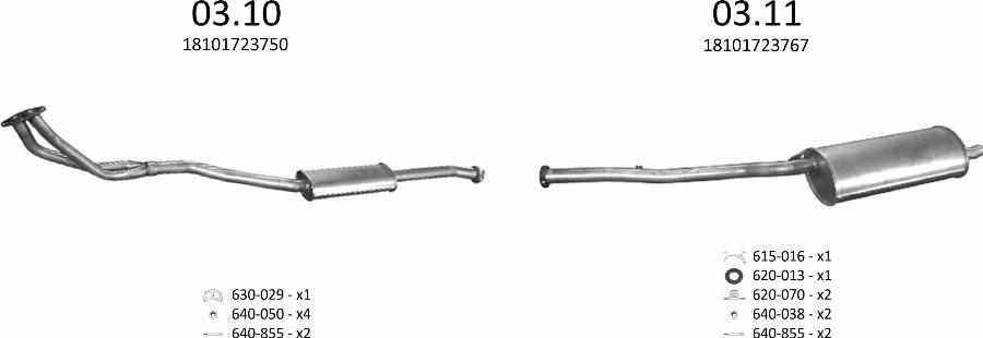 Edex 134 - Система випуску ОГ autocars.com.ua