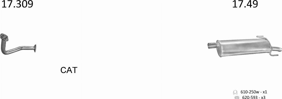 Edex 1386 - Система випуску ОГ autocars.com.ua