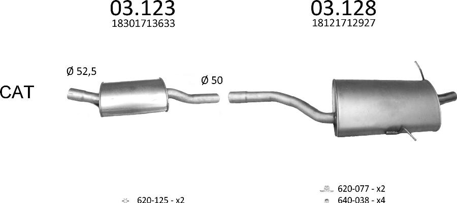 Edex 139 - Система випуску ОГ autocars.com.ua