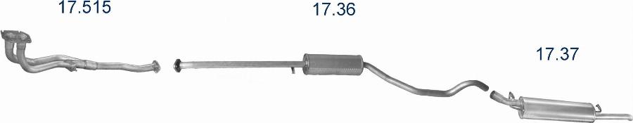 Edex 1433 - Система випуску ОГ autocars.com.ua