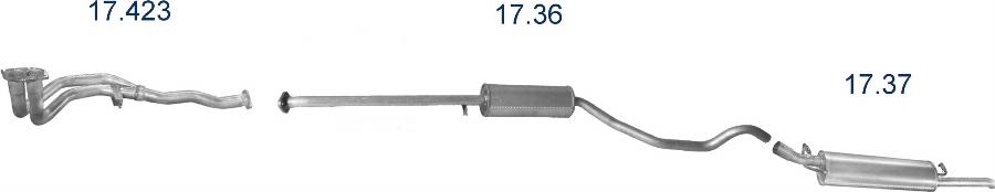 Edex 1434 - Система випуску ОГ autocars.com.ua