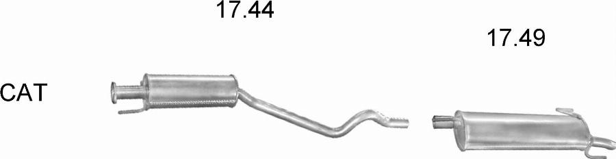 Edex 1458 - Система випуску ОГ autocars.com.ua