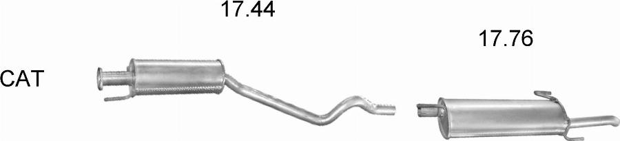 Edex 15.04 - Глушник вихлопних газів кінцевий autocars.com.ua