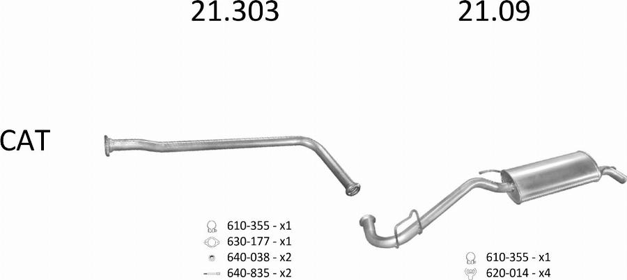 Edex 16.97 - Труба вихлопного газу autocars.com.ua