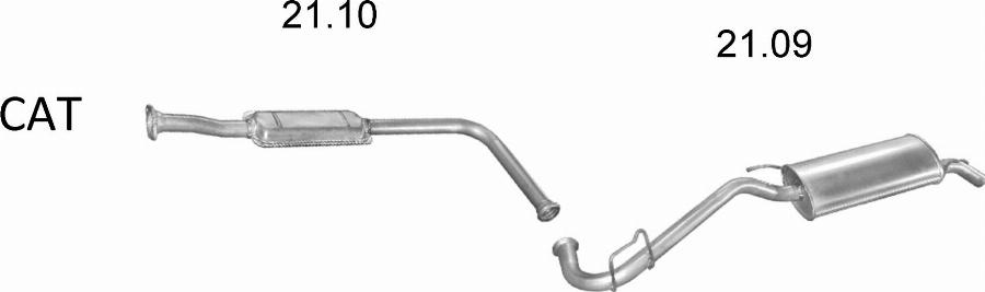 Edex 16.98 - Труба вихлопного газу autocars.com.ua