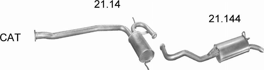 Edex 17.04 - Глушник вихлопних газів кінцевий autocars.com.ua