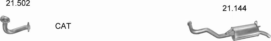 Edex 17.09 - Середній глушник вихлопних газів autocars.com.ua