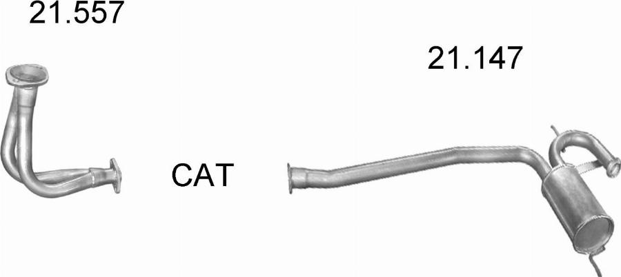 Edex 1715 - Система випуску ОГ autocars.com.ua
