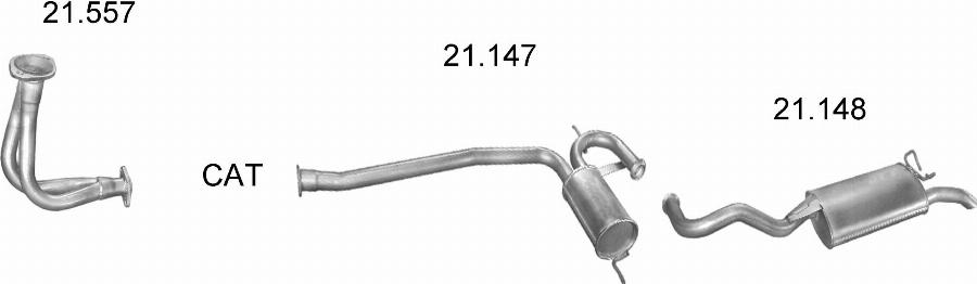 Edex 1717 - Система випуску ОГ autocars.com.ua