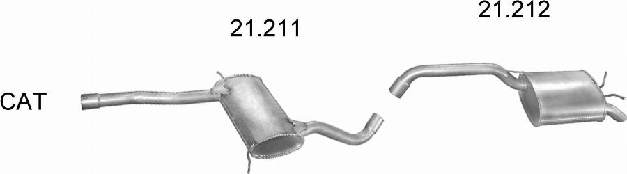 Edex 17.39 - Глушник вихлопних газів кінцевий autocars.com.ua