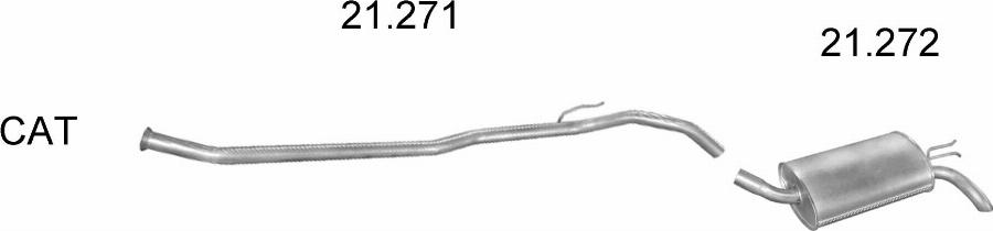 Edex 1765 - Система випуску ОГ autocars.com.ua