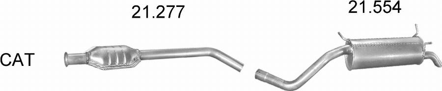 Edex 1769 - Система випуску ОГ autocars.com.ua