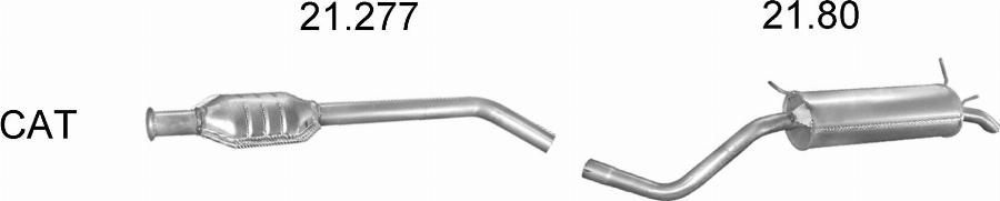 Edex 17.70 - Глушник вихлопних газів кінцевий autocars.com.ua