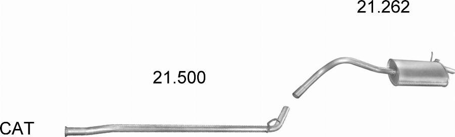 Edex 17.99 - Глушник вихлопних газів кінцевий autocars.com.ua