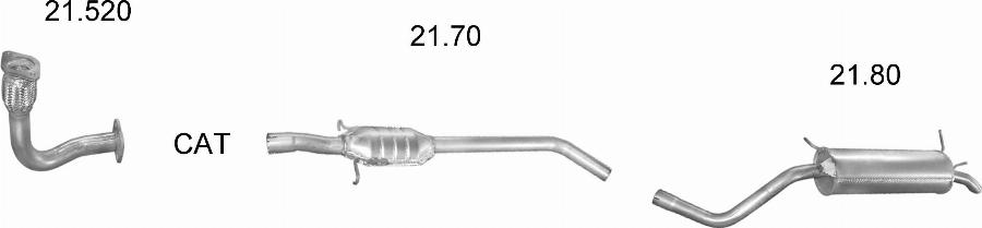 Edex 1805 - Система випуску ОГ autocars.com.ua