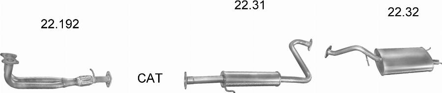 Edex 1826 - Система випуску ОГ autocars.com.ua