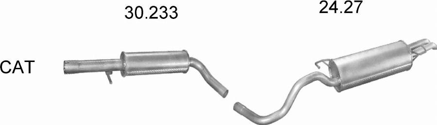 Edex 19.05 - Середній глушник вихлопних газів autocars.com.ua