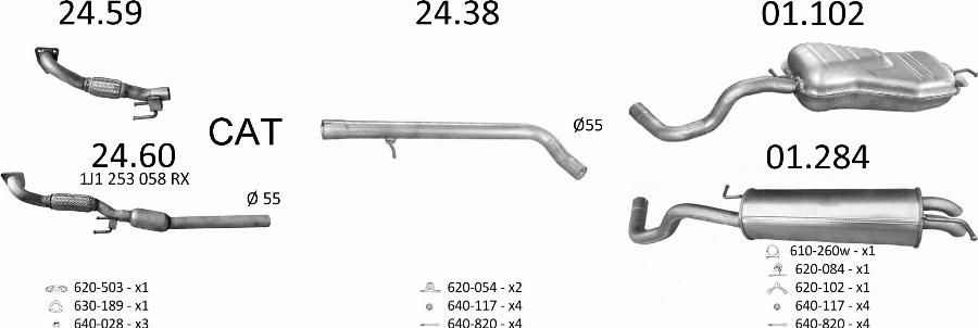 Edex 1925 - Система випуску ОГ autocars.com.ua