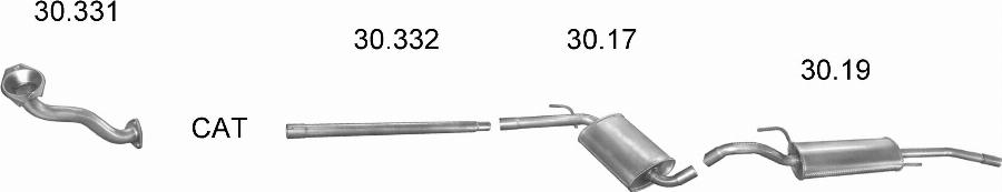 Edex 2043 - Система випуску ОГ autocars.com.ua