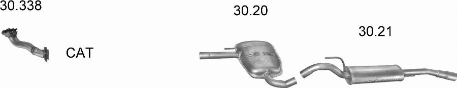 Edex 2063 - Система випуску ОГ autocars.com.ua