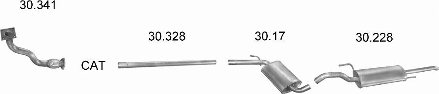 Edex 2083 - Система випуску ОГ autocars.com.ua