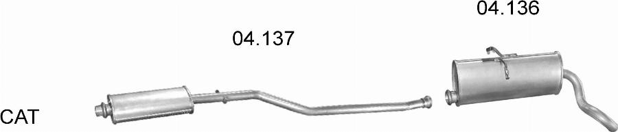Edex 208 - Система випуску ОГ autocars.com.ua