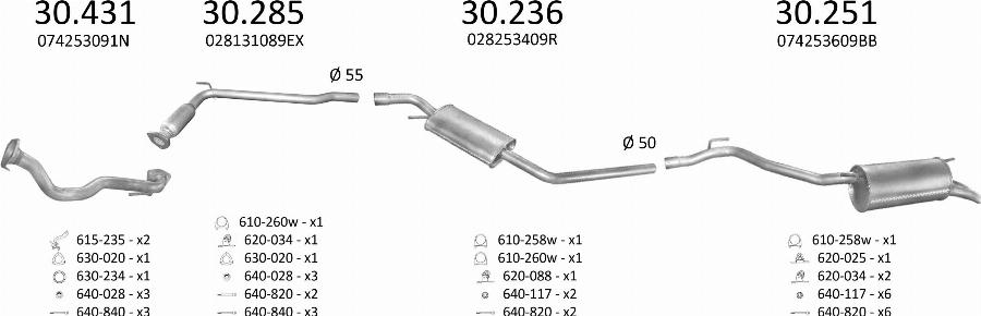 Edex 21.00 - Глушник вихлопних газів кінцевий autocars.com.ua
