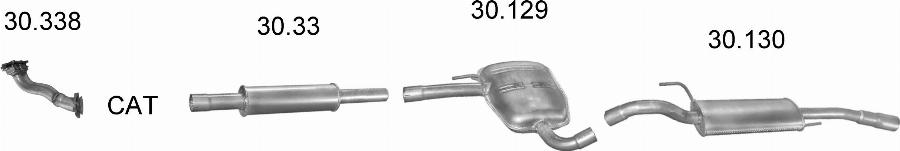 Edex 2124 - Система випуску ОГ autocars.com.ua