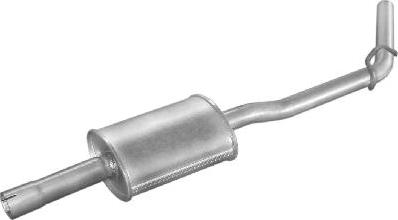 Edex 21.265 - Середній глушник вихлопних газів autocars.com.ua