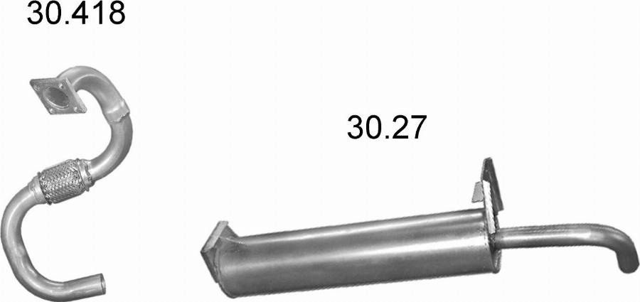 Edex 2127 - Система випуску ОГ autocars.com.ua