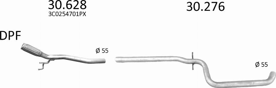 Edex 21.38 - Глушник вихлопних газів кінцевий autocars.com.ua
