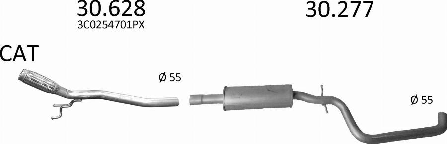 Edex 2139 - Система випуску ОГ autocars.com.ua