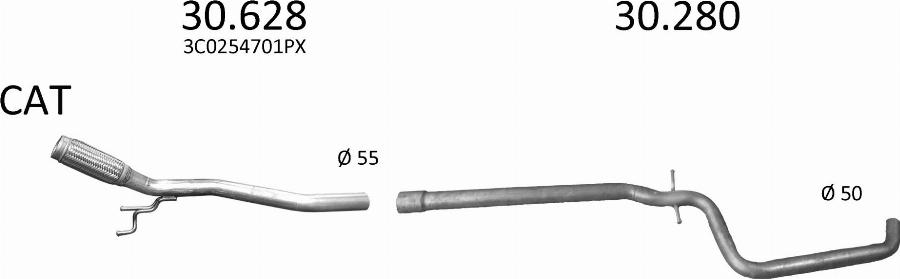 Edex 2143 - Система випуску ОГ autocars.com.ua