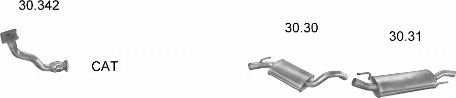 Edex 2151 - Система випуску ОГ autocars.com.ua