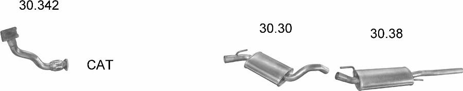 Edex 2153 - Система випуску ОГ autocars.com.ua