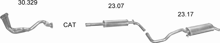 Edex 21.73 - Глушник вихлопних газів кінцевий autocars.com.ua