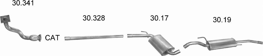 Edex 2216 - Система випуску ОГ autocars.com.ua