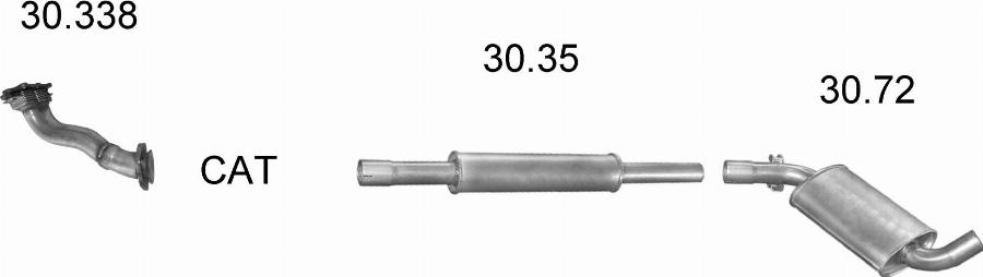 Edex 2222 - Система випуску ОГ autocars.com.ua