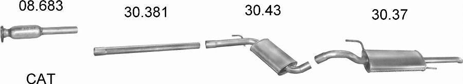 Edex 2228 - Система випуску ОГ autocars.com.ua