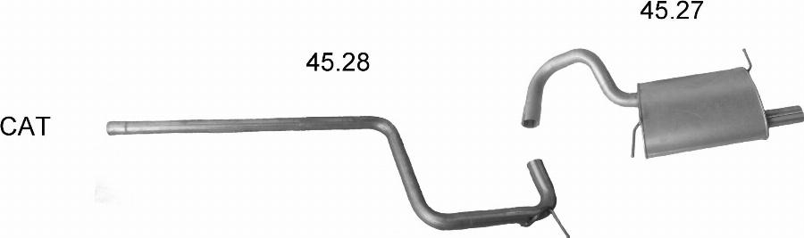 Edex 2277 - Система випуску ОГ autocars.com.ua