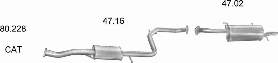 Edex 2281 - Система випуску ОГ autocars.com.ua