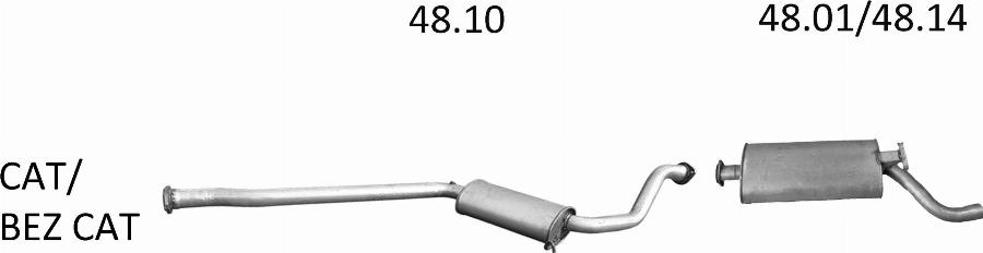 Edex 2289 - Система випуску ОГ autocars.com.ua