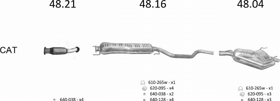 Edex 2290 - Система випуску ОГ autocars.com.ua
