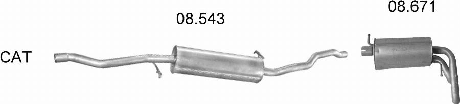 Edex 2327 - Система випуску ОГ autocars.com.ua